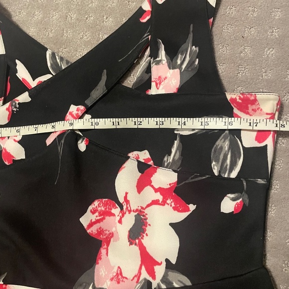 SOLD! 2/$15 Ricki's Floral Fit and Flare dress - Picture 2 of 5